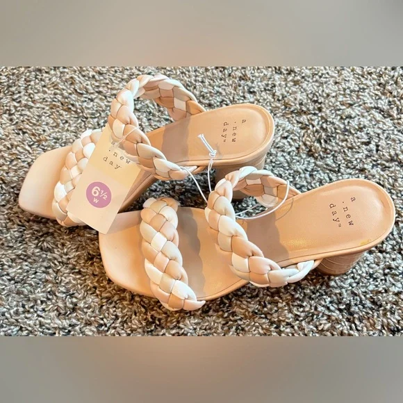 NWT • A New Day • Women's Basil Braided Mule Heel • 6.5W + 6.5 • Multicolored - Picture 3 of 8